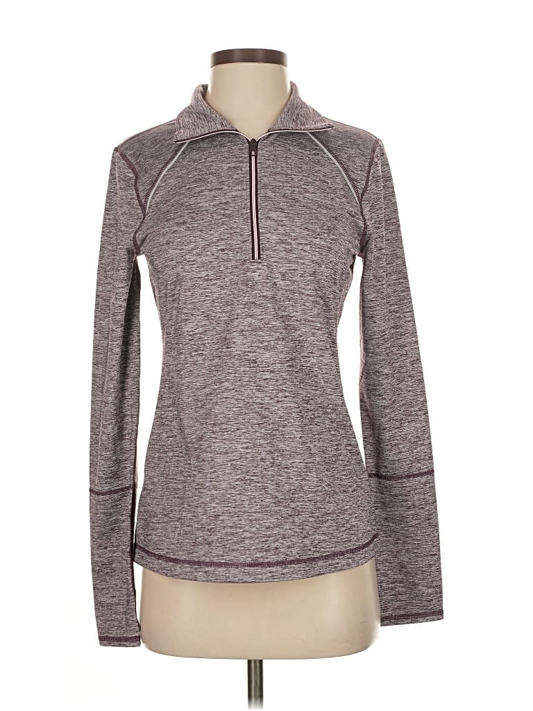 Pre-owned Z By Zella Pullover Sweater In Gray