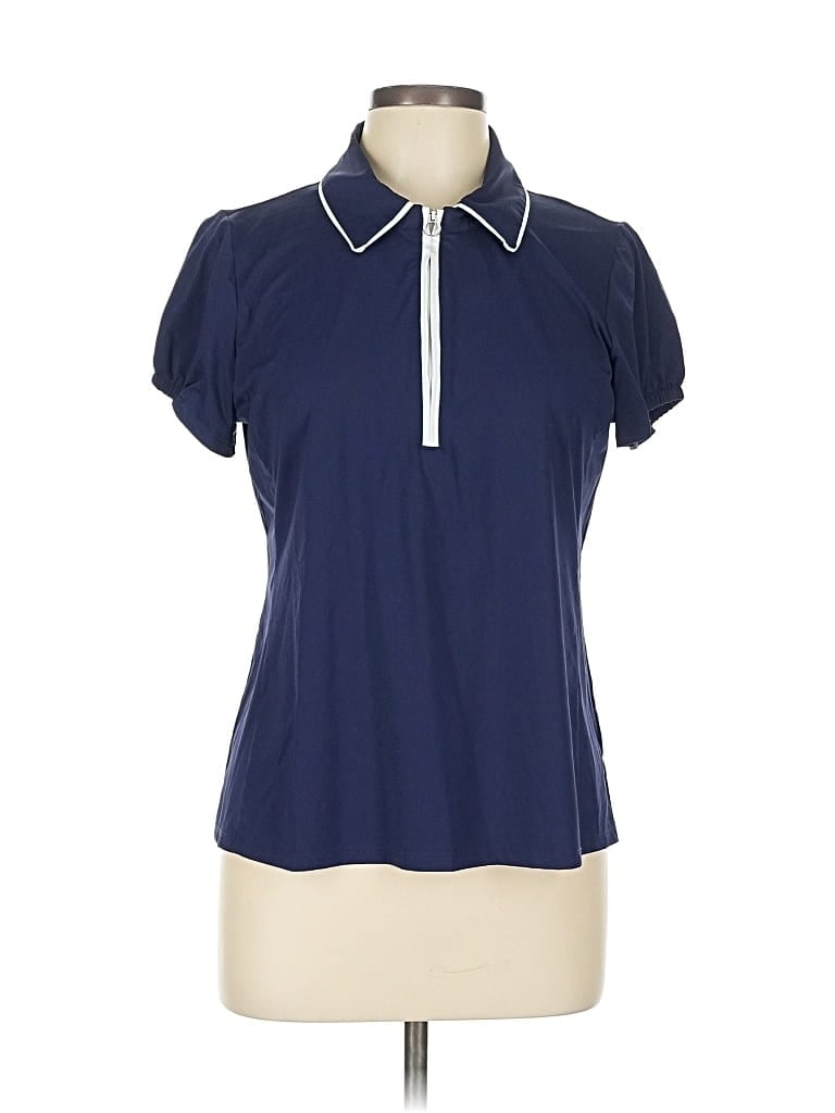 Pre-owned Kinona Short Sleeve Polo Shirt In Blue