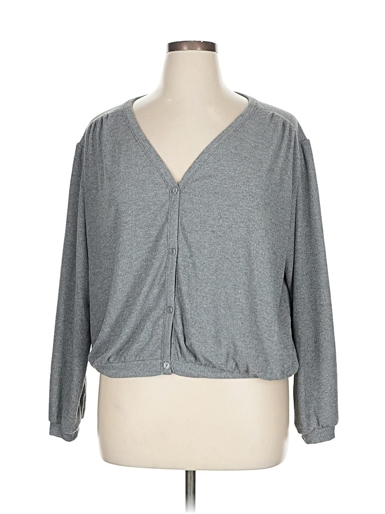 Express Cardigan Sweater In Gray