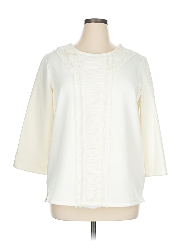 Pre-owned Banana Republic Cardigan Sweater In White