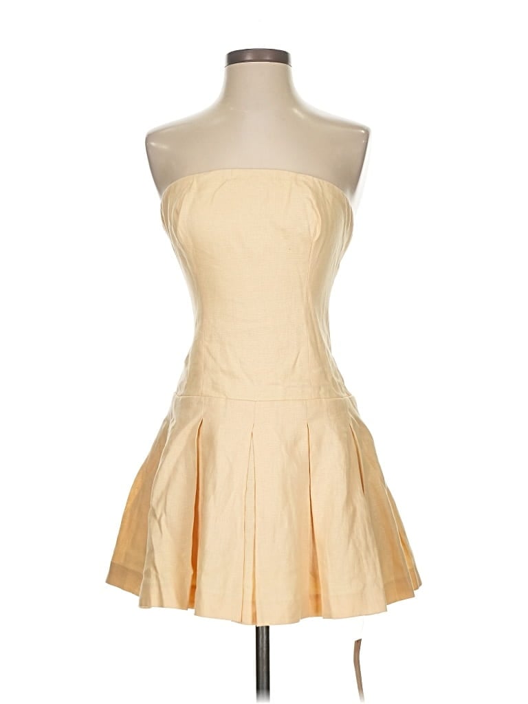 Pre-owned Reformation Cocktail Dress In Yellow