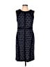 DM Collection Graphic Blue Casual Dress Size 10 - photo 1