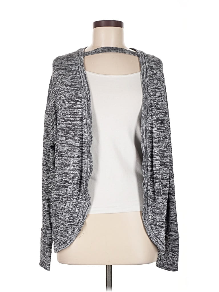 Pre-owned Athleta Cardigan Sweater In Gray