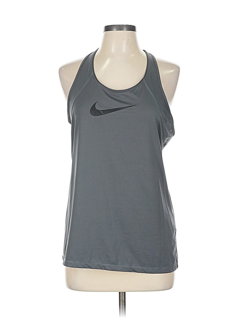 Pre-owned Nike Active Tank Top In Gray