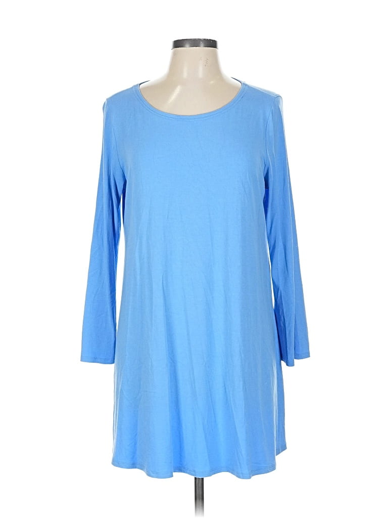 Pre-owned Eileen Fisher Casual Dress In Blue