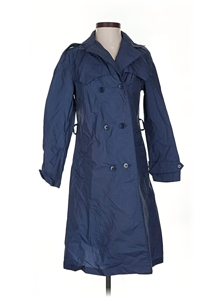 Pre-owned Totes Trenchcoat In Blue