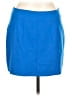 Zara Solid Blue Casual Skirt Size L - photo 1