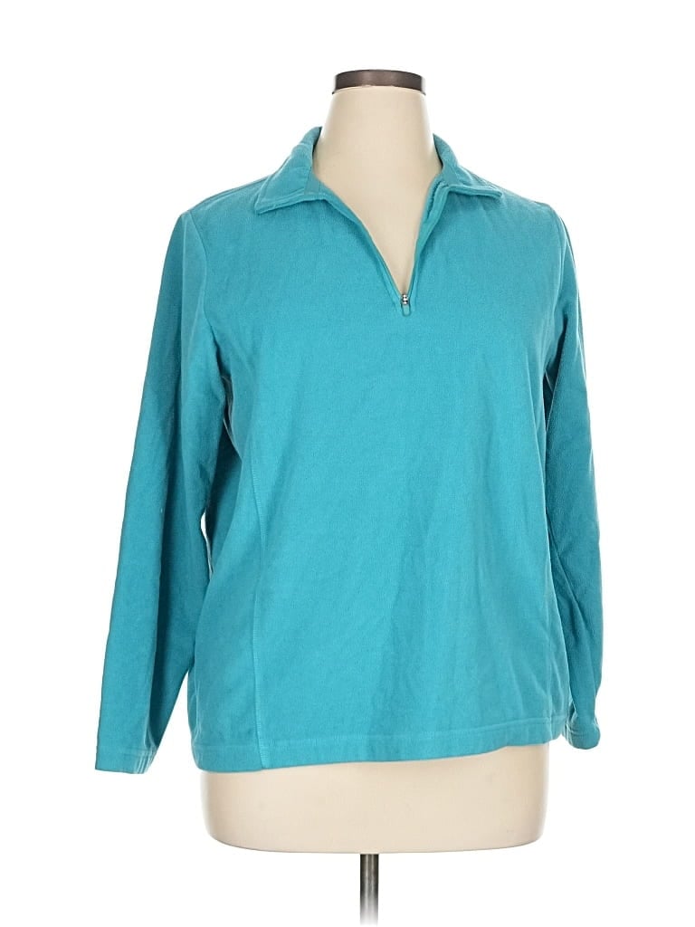 Pre-owned Lands' End Pullover Sweater In Blue