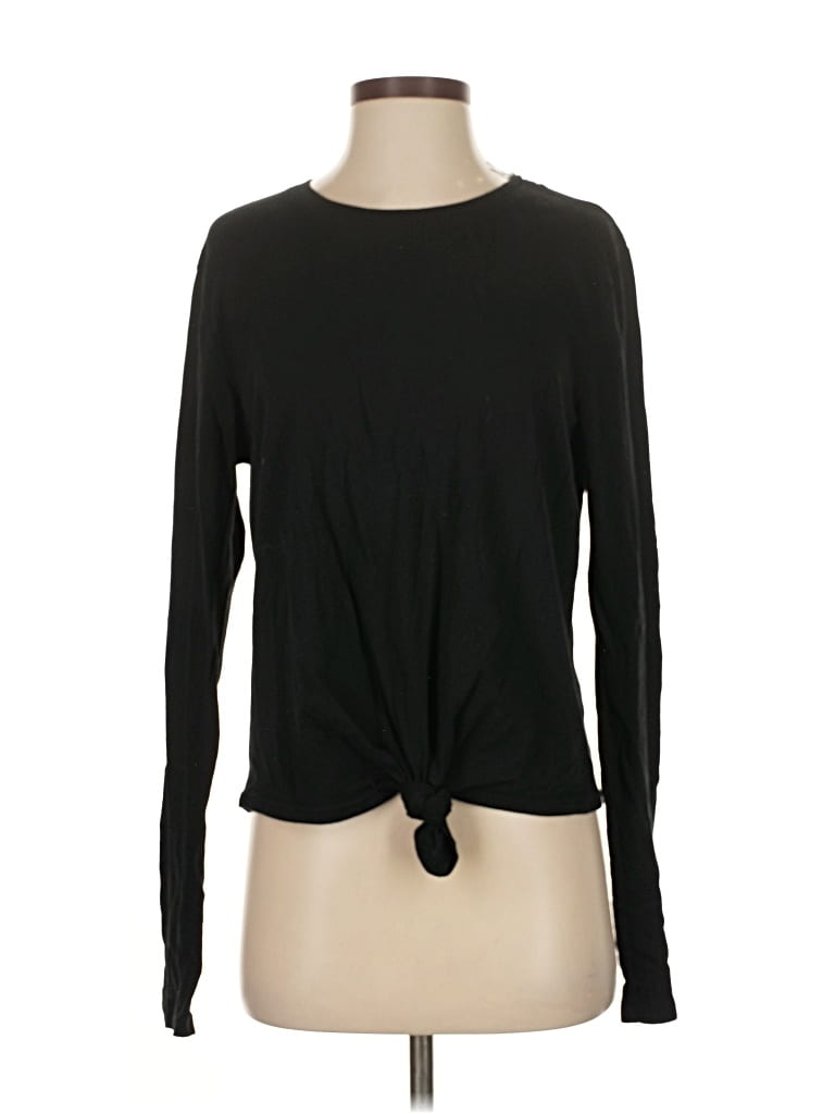 Pre-owned Reformation Jeans Long Sleeve T-shirt In Black