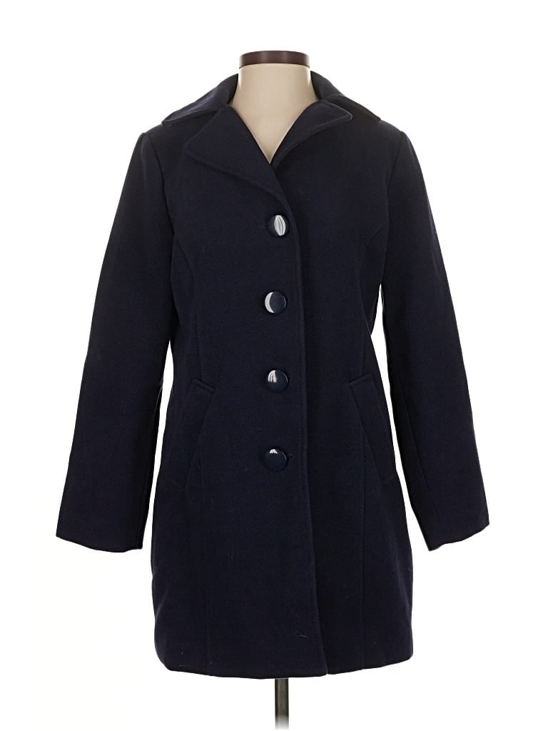 Pre-owned Joan Rivers Coat In Blue