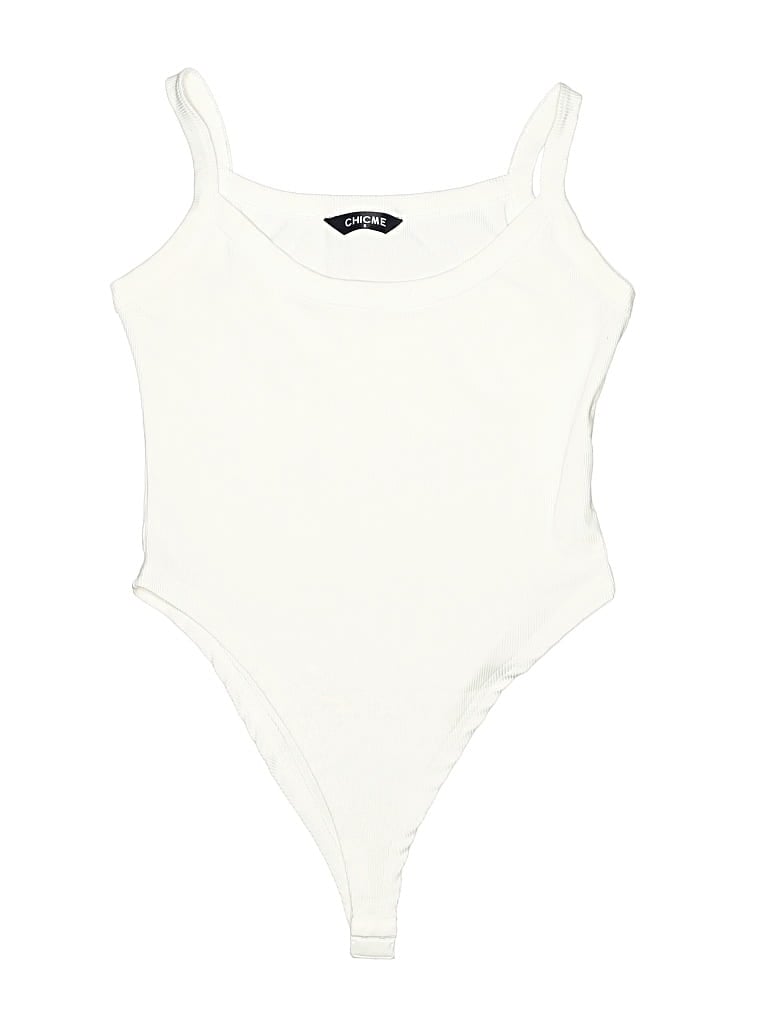Pre-owned Chicme Bodysuit In White