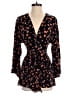 Free People Floral Black Romper Size 2 - photo 1