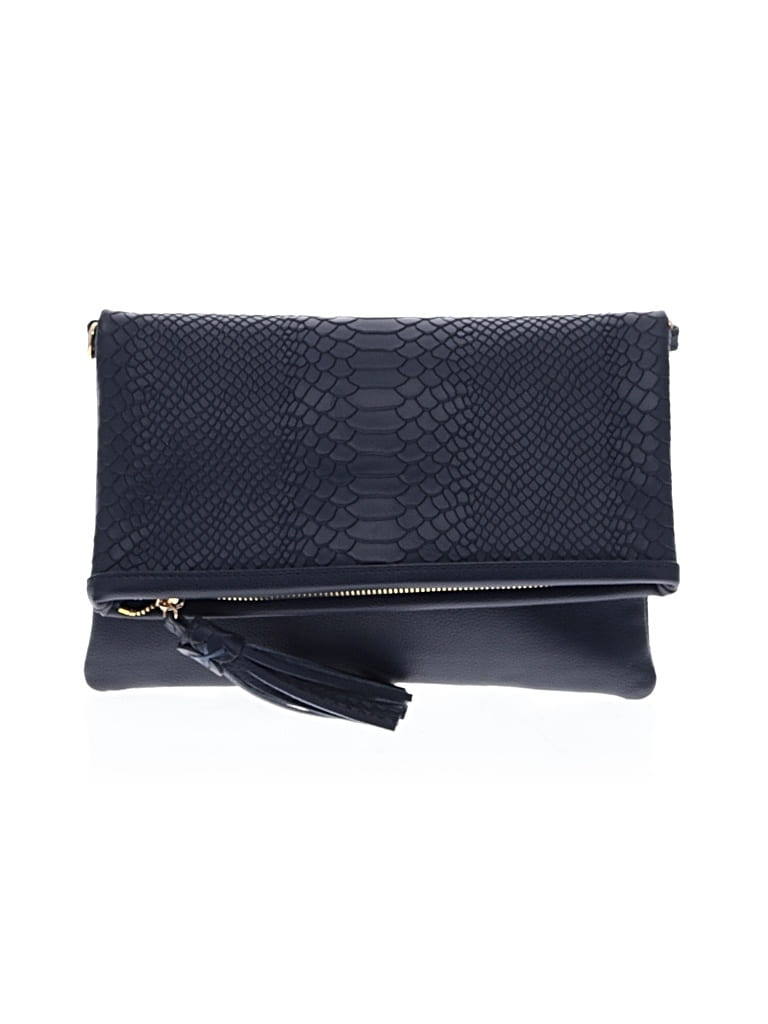Pre-owned Gigi New York Leather Clutch In Blue