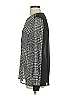 MICHAEL Michael Kors 100% Polyester Houndstooth Black Long Sleeve Blouse Size S - photo 5