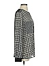 MICHAEL Michael Kors 100% Polyester Houndstooth Black Long Sleeve Blouse Size S - photo 4