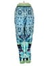 Hale Bob Print Blue Active Pants Size XS - photo 2