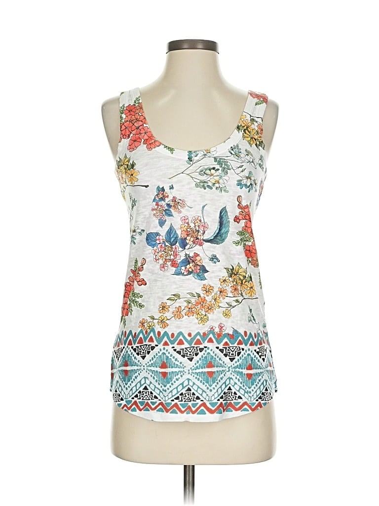 Pre-owned Assorted Brands Tank Top White Halter Neckline Tops