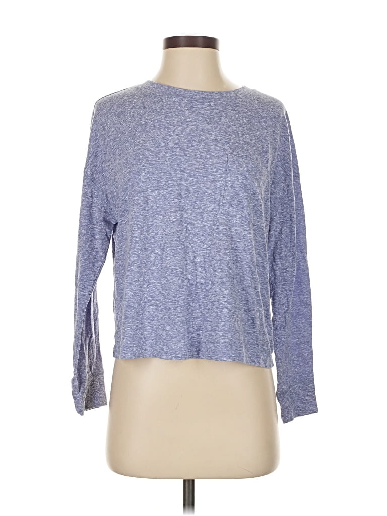 Pre-owned Gap Long Sleeve T-shirt In Blue