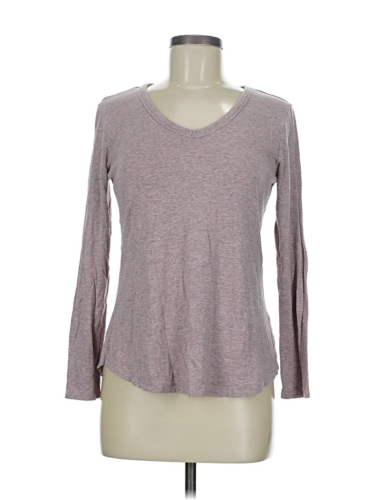 Pre-owned Cynthia Rowley Tjx Long Sleeve T-shirt In Gray