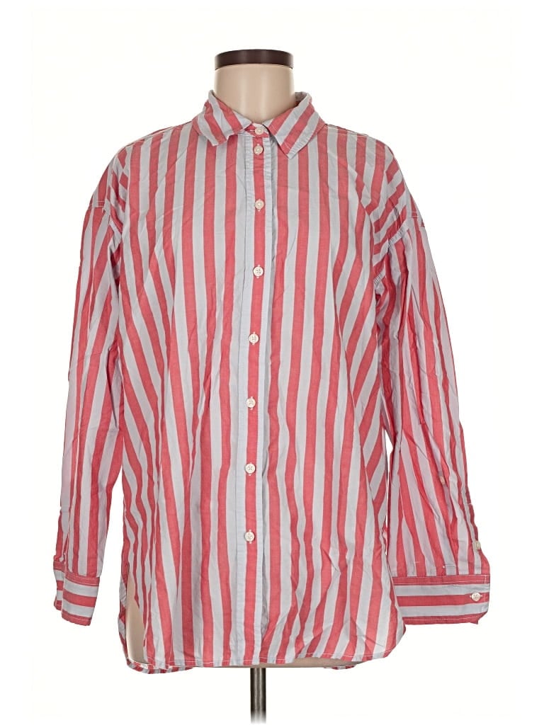 Pre-owned Universal Thread Long Sleeve Button Down Shirt In Red