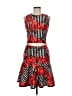 Glory Ang Graphic Red White Cocktail Dress Size 8 - photo 1