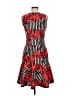 Glory Ang Graphic Red White Cocktail Dress Size 8 - photo 2
