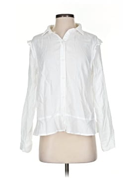 Side Stitch Long Sleeve Blouse
