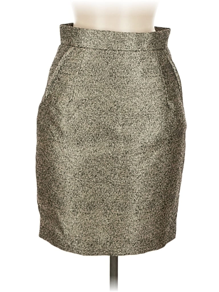Pre-owned H&m Formal Skirt In Silver