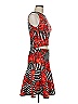 Glory Ang Graphic Red White Cocktail Dress Size 8 - photo 4