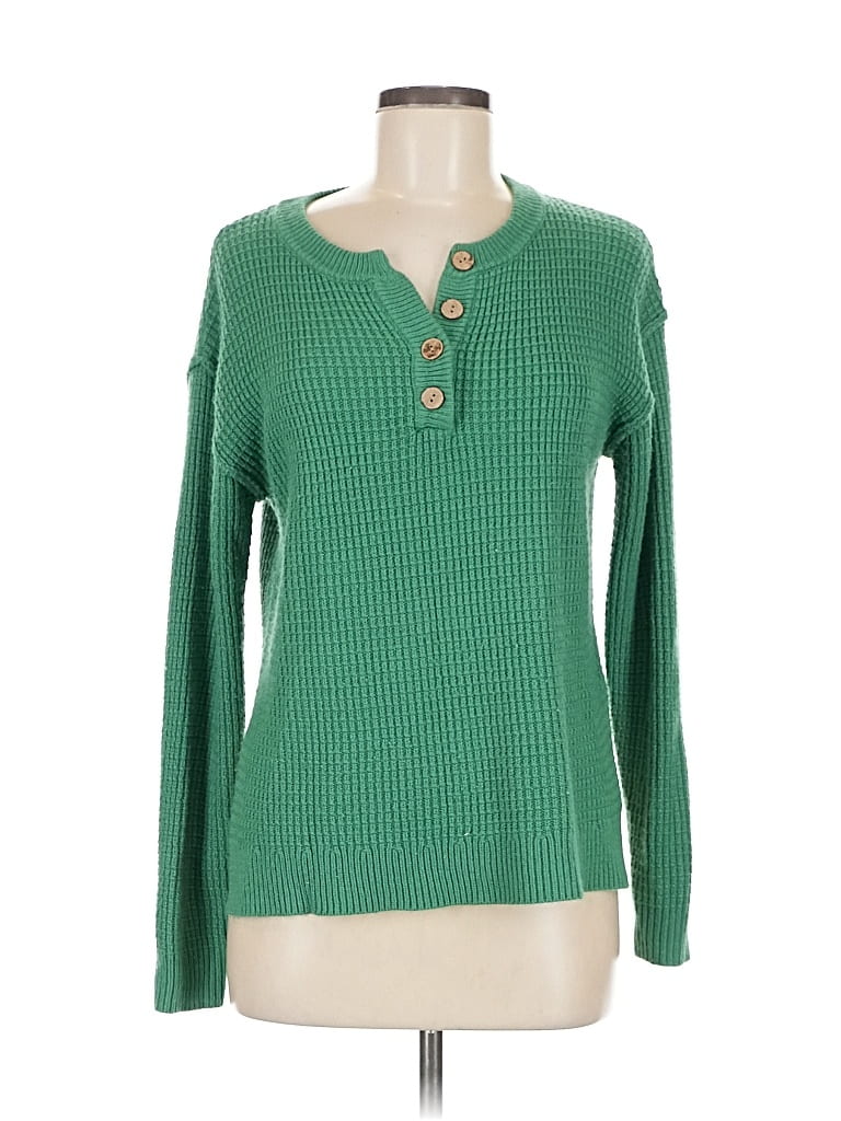 Pre-owned Zesica Pullover Sweater In Green