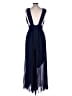 Overland 100% Polyester Solid Blue Jumpsuit Size L - photo 2