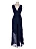 Overland 100% Polyester Solid Blue Jumpsuit Size L - photo 1