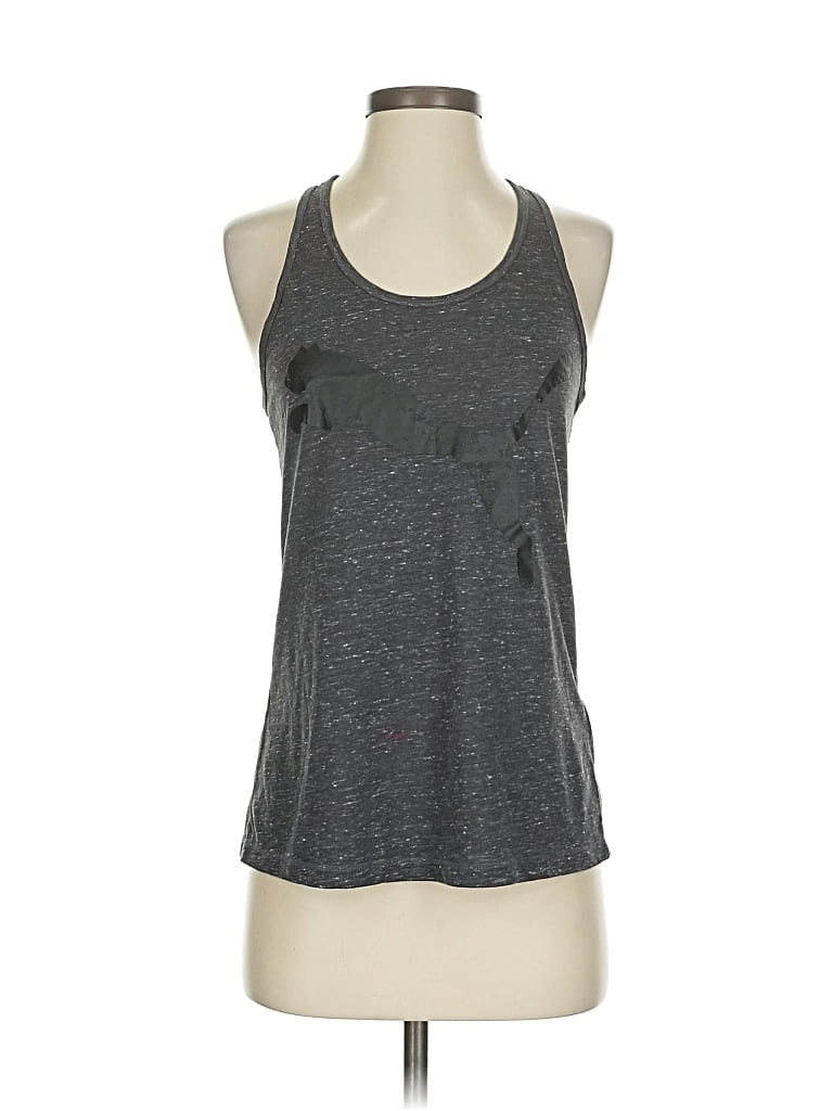 Pre-owned Puma Tank Top Gray Halter Neckline Tops