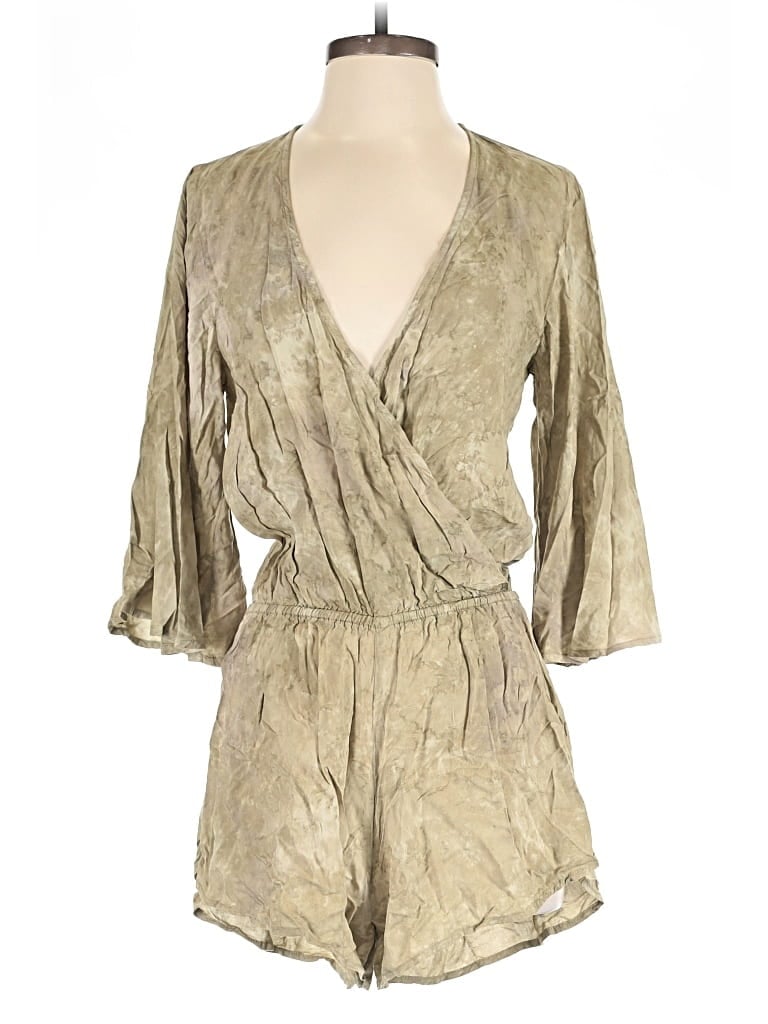 Blue Life Romper In Green