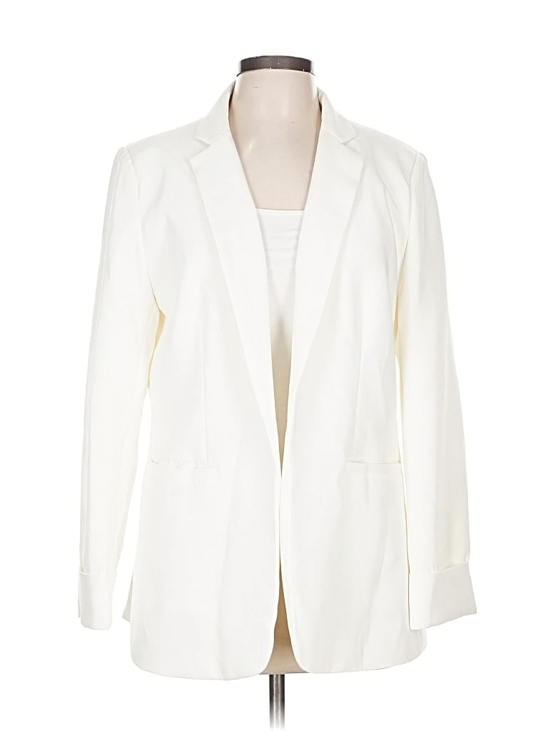 Pre-owned Unbranded Blazer Jacket In White