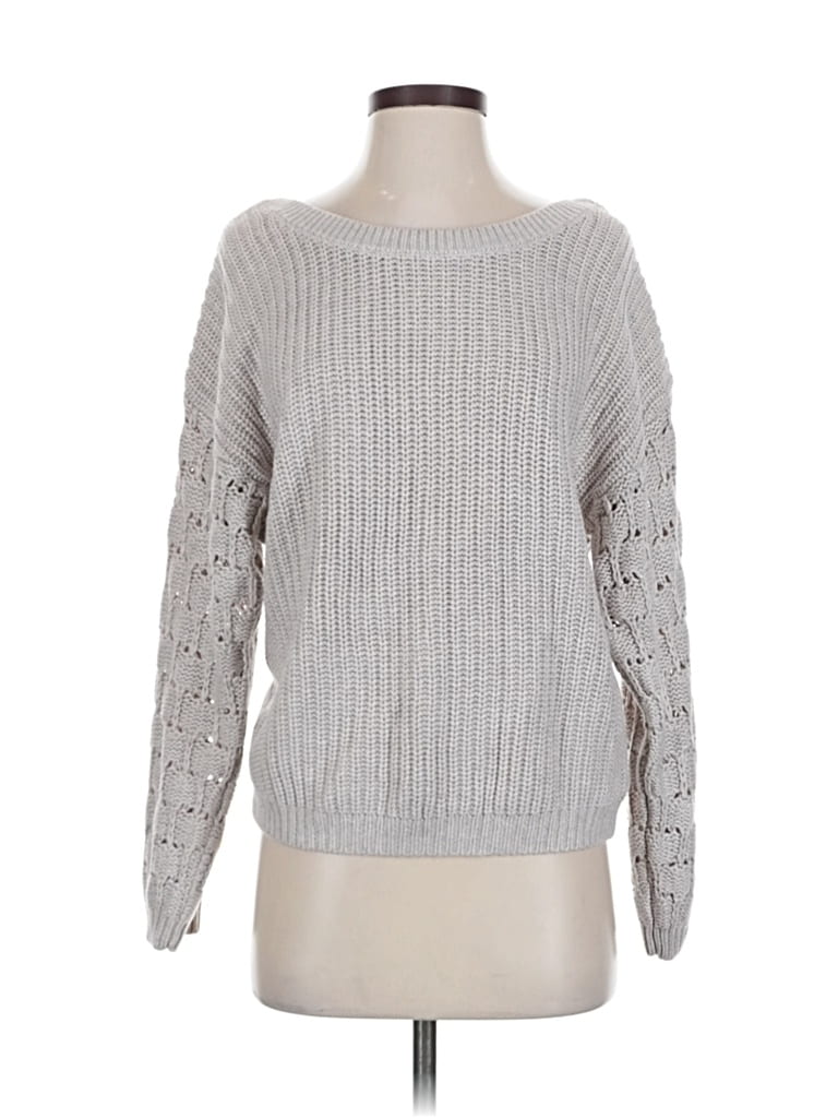 Pre-owned Express Pullover Sweater In Gray