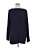 Joan Vass Blue Black Long Sleeve Top Size 14 (3) - photo 2