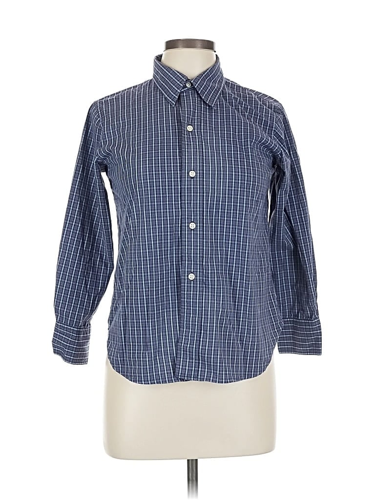 Pre-owned Lucky Brand Long Sleeve Button Down Shirt In Blue