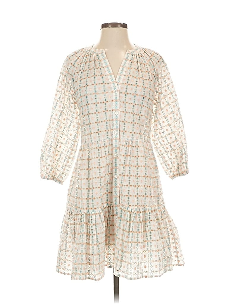 Pre-owned Shoshanna Casual Dress In White