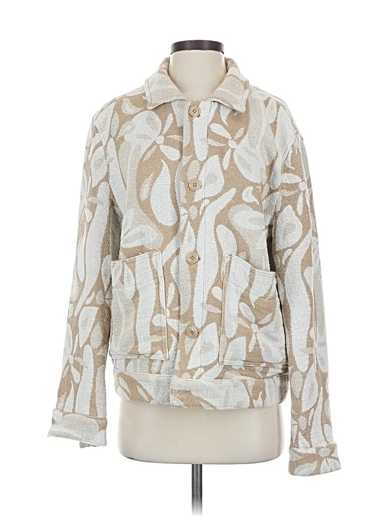 Pre-owned Zara Cardigan Sweater In White