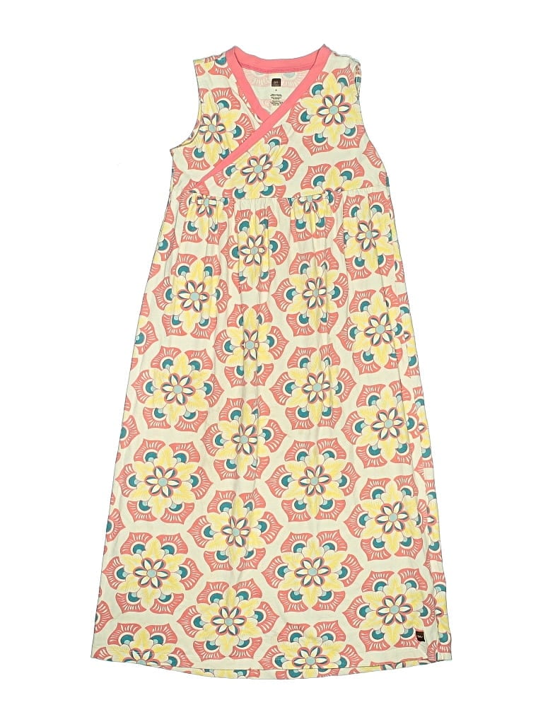 Pre-owned Tea Kids' Dress In Yellow