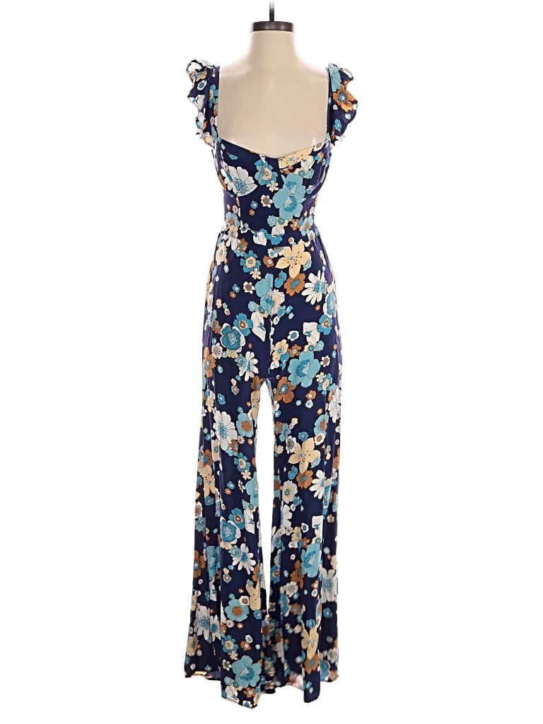 Pre-owned For Love & Lemons Jumpsuit In Blue