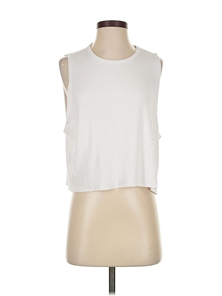 Pre-owned Aqua Cardigan Sweater In White