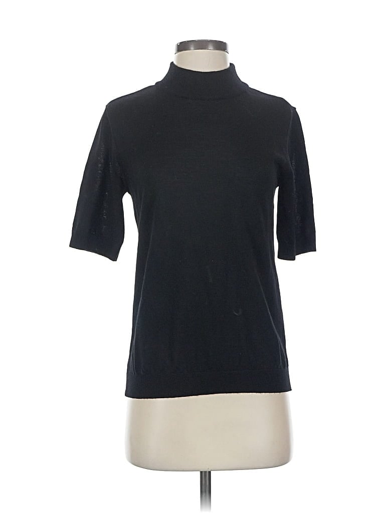 Pre-owned Unbranded Wool Pullover Sweater In Black