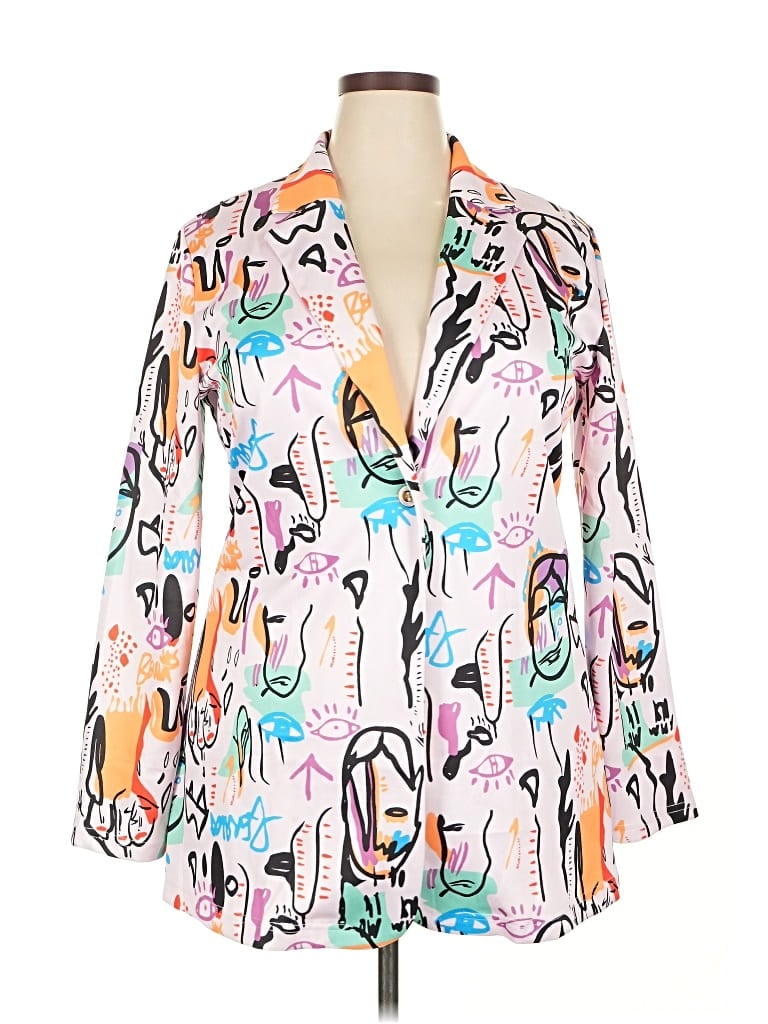 Pre-owned Unbranded Blazer Jacket In White