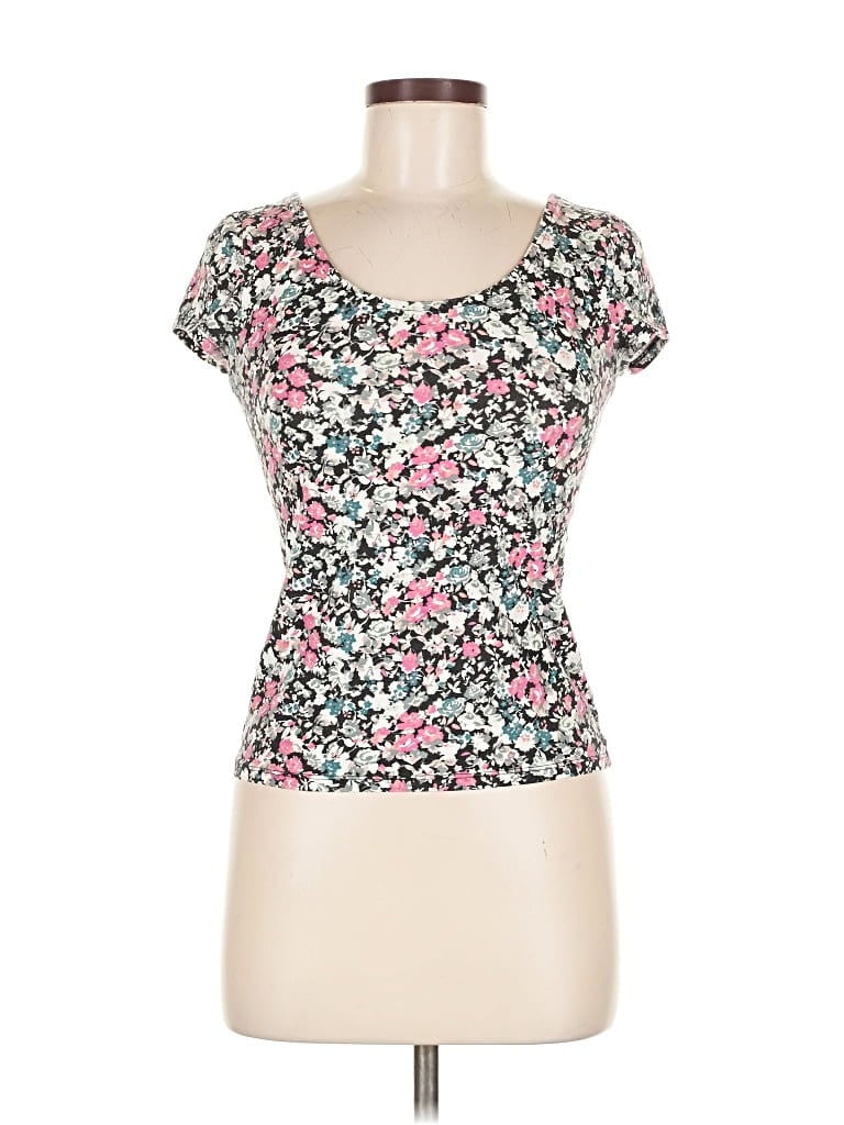Pre-owned Aéropostale Short Sleeve Top Pink Sweetheart Neckline Tops