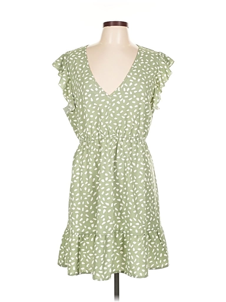 Pre-owned Shein Casual Dress In Green