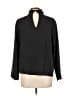 Zara 100% Polyester Black Long Sleeve Blouse Size L - photo 2