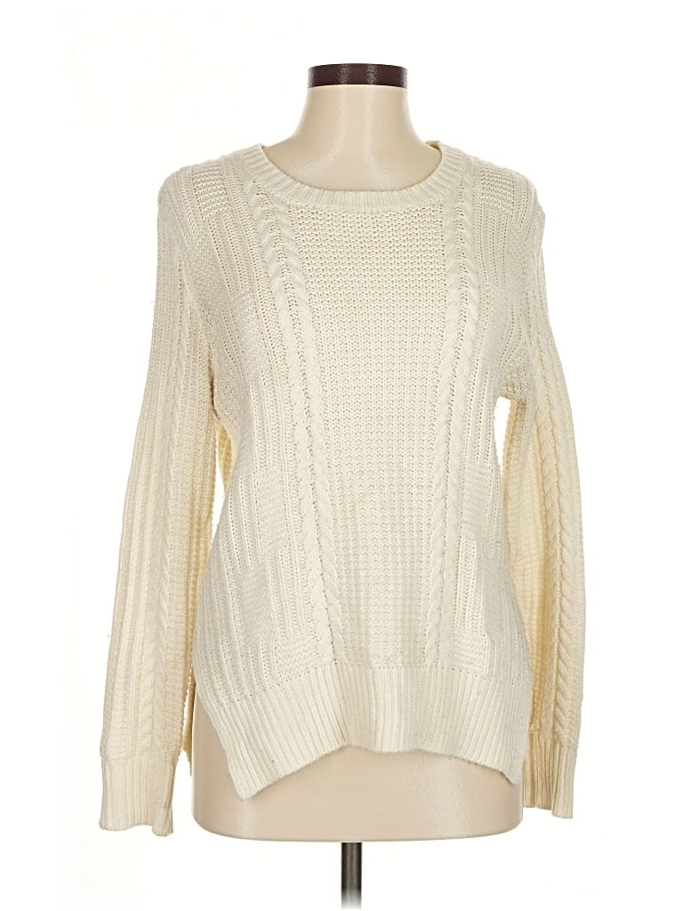 Pre-owned Forever 21 Pullover Sweater In White