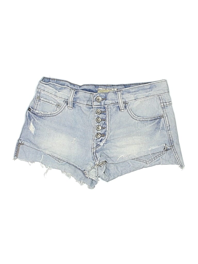 Pre-owned Free People Denim Shorts In Blue